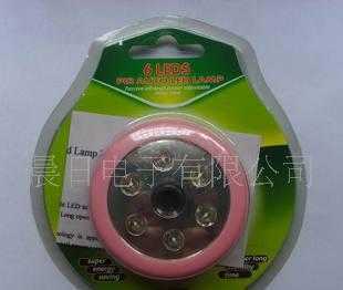 智能家居照明新选择 6LED声控感应小夜灯