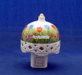 陶瓷小夜灯 融合香薰、壁灯与节能的精致家居伴侣